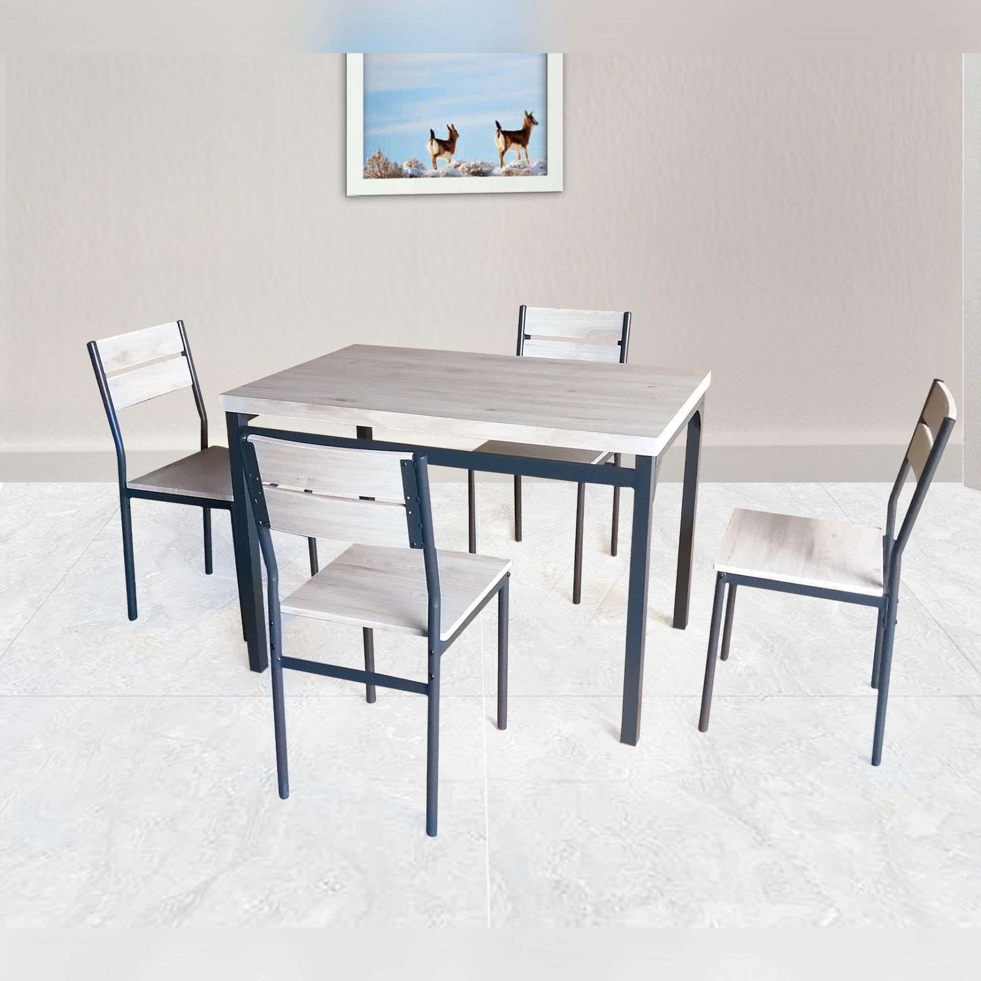 Malaga Table with 4 Chairs