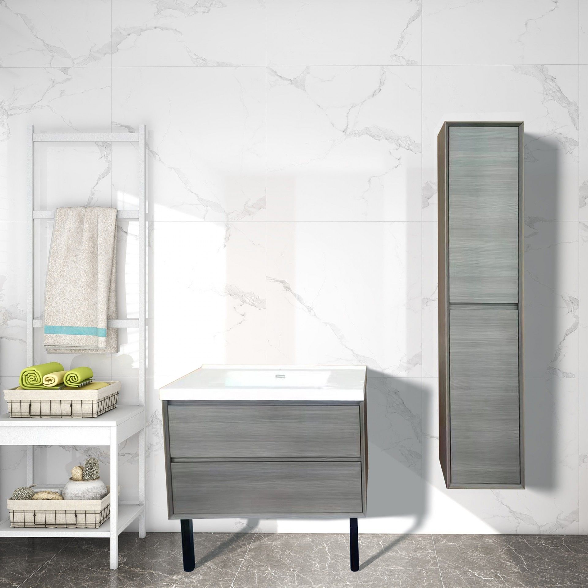 Meuble WC Plus avec lavabo