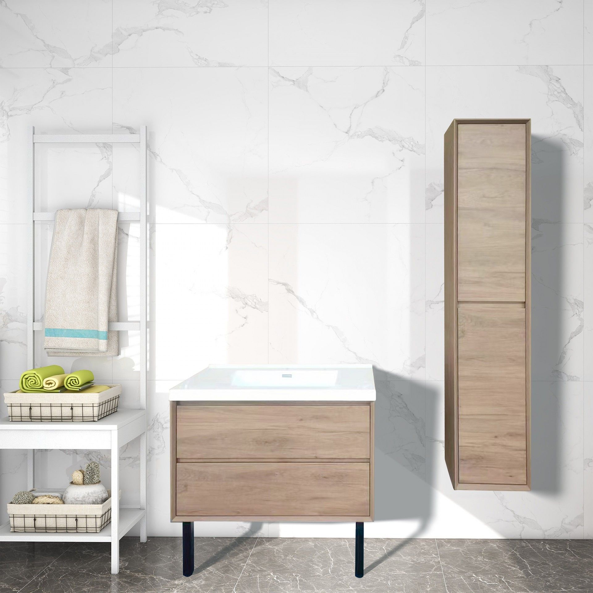 Meuble WC Plus avec lavabo