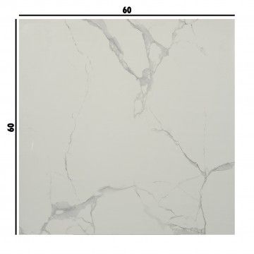 Porcelánico Rectificado Streightex Blanco Carrara 60x60 Porcelánico Rectificado Streightex Blanco Carrara 60x60