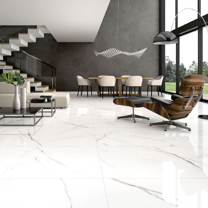 Porcelánico Rectificado Streightex Blanco Carrara 60x120 Porcelánico Rectificado Streightex Blanco Carrara 60x120