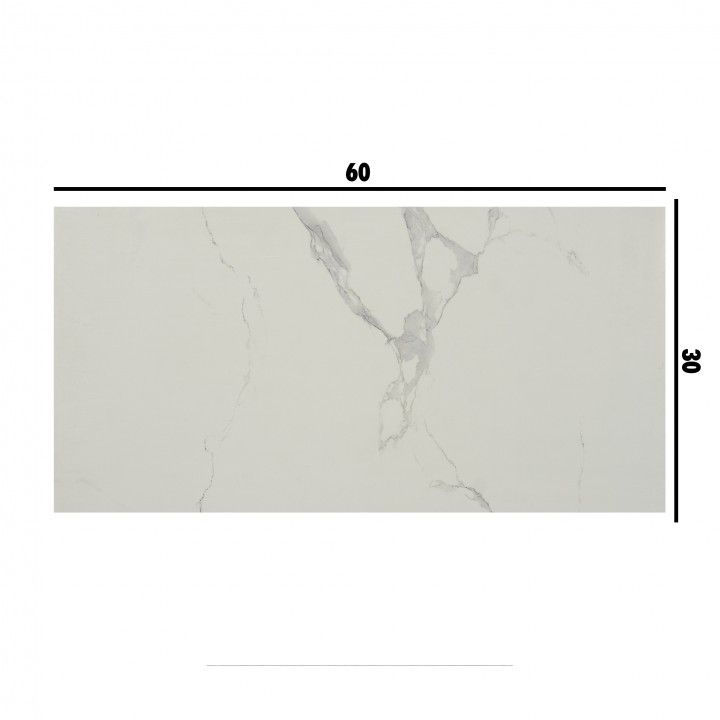 Porcelánico Rectificado Streightex Blanco Carrara 30x60 Porcelánico Rectificado Streightex Blanco Carrara 30x60