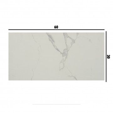 Porcelánico Rectificado Streightex Blanco Carrara 30x60 Porcelánico Rectificado Streightex Blanco Carrara 30x60