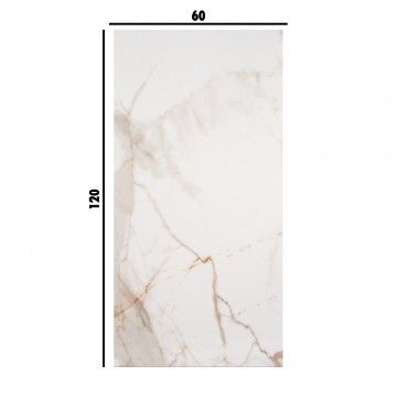 Porcelánico Rectificado Streightex Calacatta Ouro 60x120 Porcelánico Rectificado Streightex Calacatta Ouro 60x120