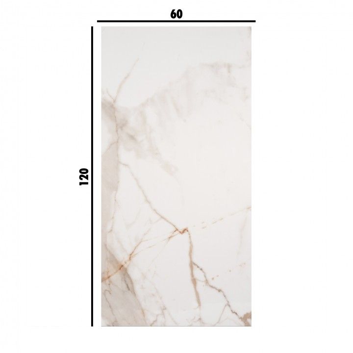 Porcelánico Rectificado Streightex Calacatta Ouro 60x120 Porcelánico Rectificado Streightex Calacatta Ouro 60x120