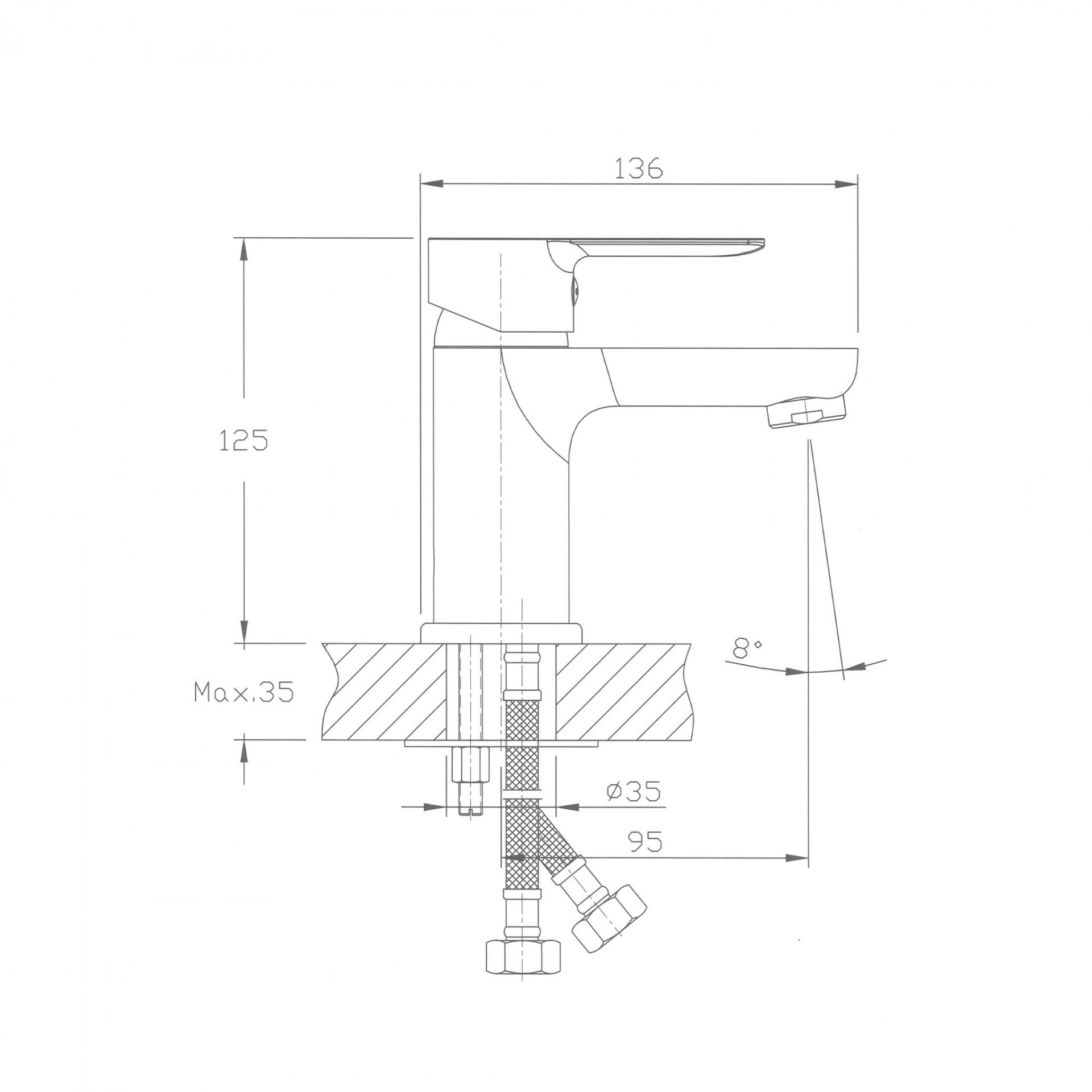 Zeus Washbasin Mixer