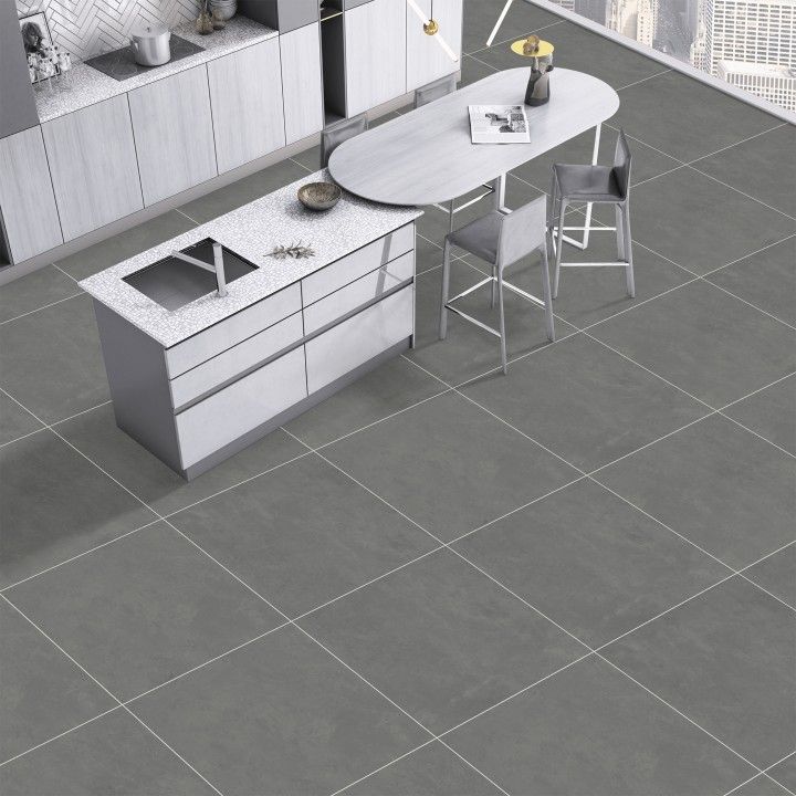Rectified Porcelain Cool Gray Grafite 60x60 Rectified Porcelain Cool Gray Grafite 60x60