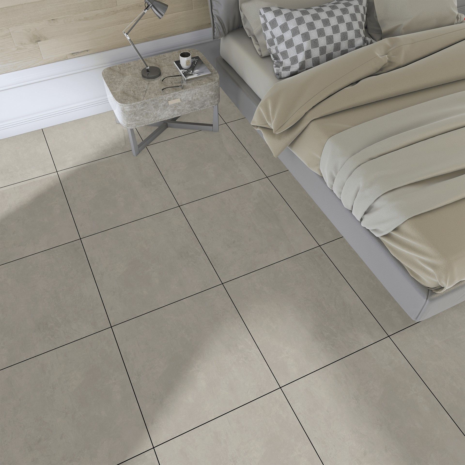 Rectified Porcelain Cool Concrete Gray 60x60