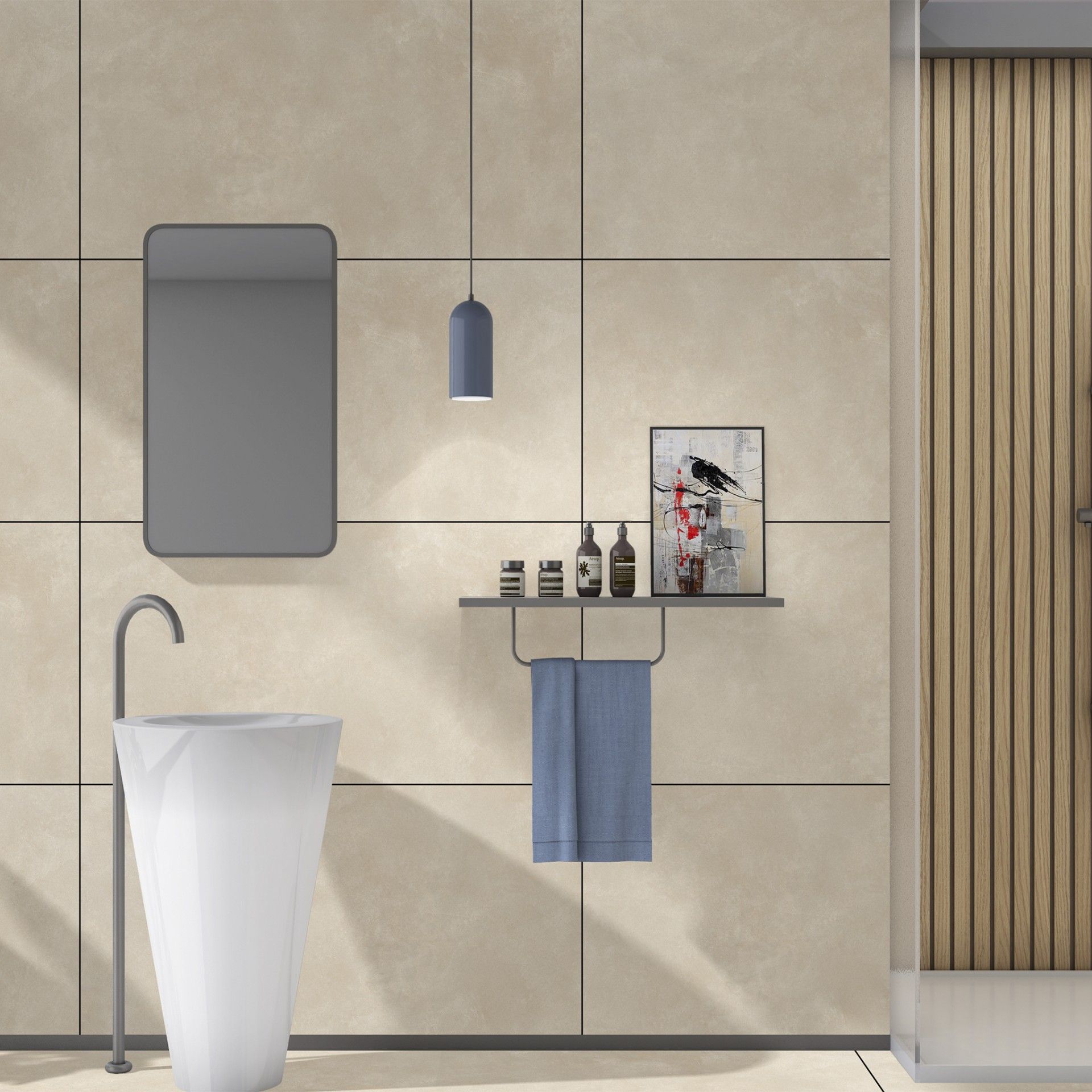 Rectified Porcelain Cool Cream 60x120