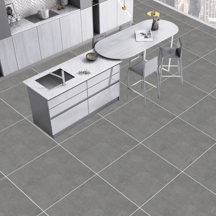 Rectified Porcelain Cool Gray Grafite 60x120 Rectified Porcelain Cool Gray Grafite 60x120