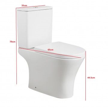 Turim Compact Toilet with Soft Close Top Turim Compact Toilet with Soft Close Top