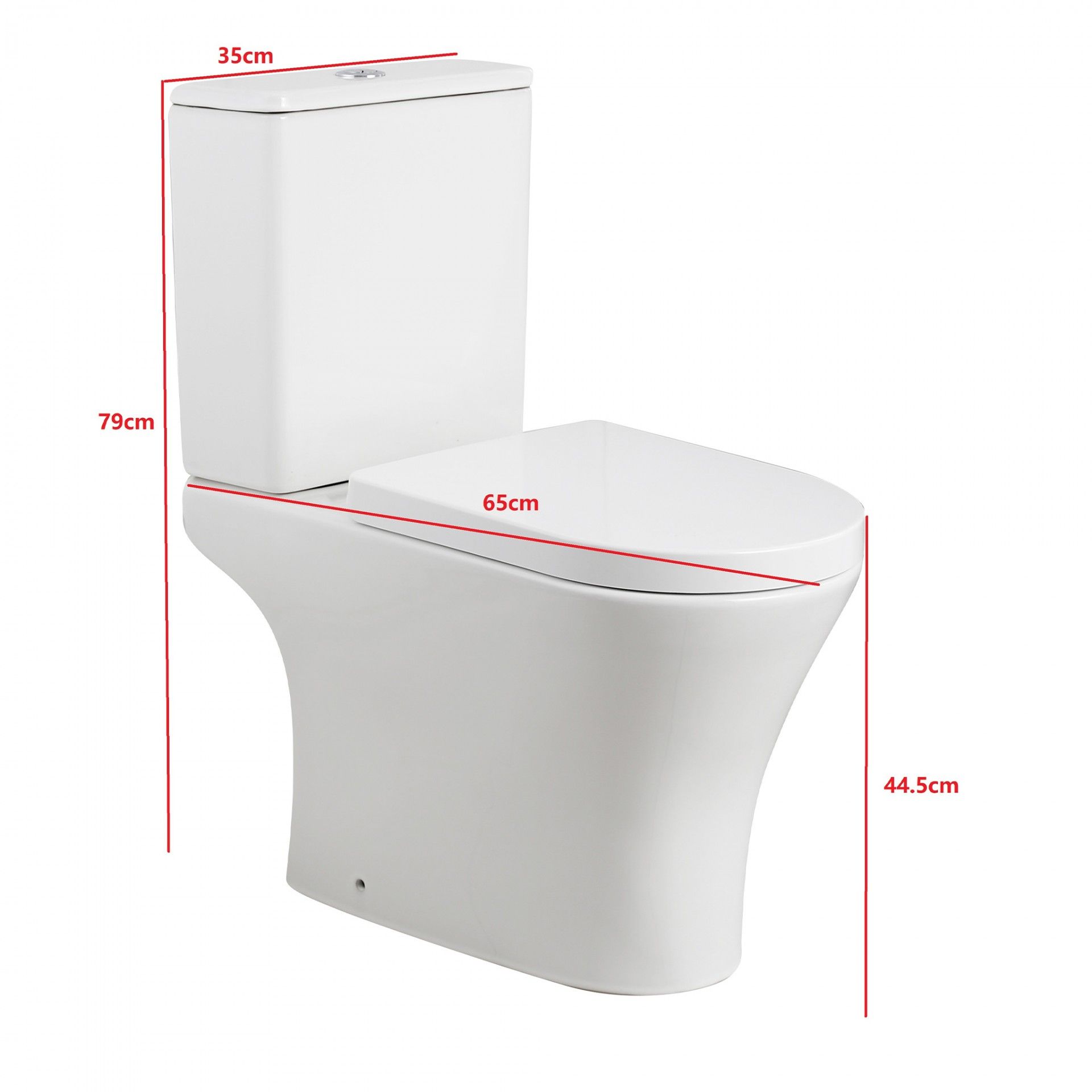 Turim Compact Toilet with Soft Close Top