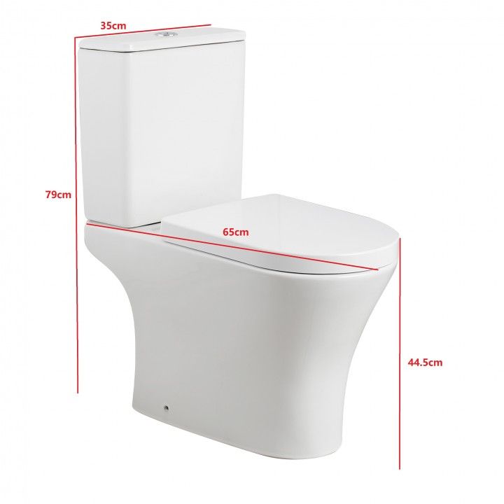 Turim Compact Toilet with Soft Close Top Turim Compact Toilet with Soft Close Top