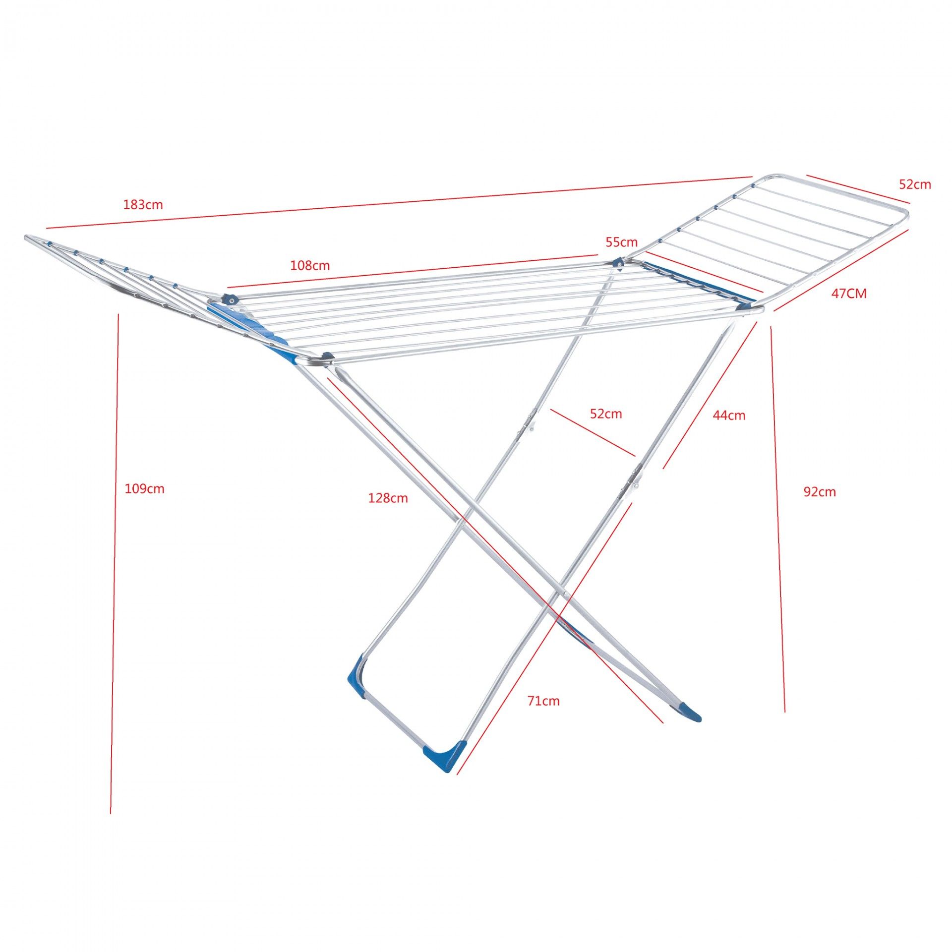 Estendal Menorca Inox com Abas 20mt