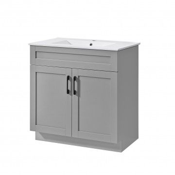 Lorena WC cabinet with washbasin Lorena WC cabinet with washbasin
