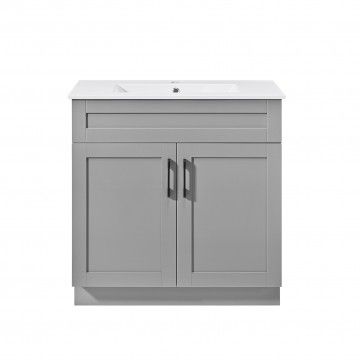 Lorena WC cabinet with washbasin Lorena WC cabinet with washbasin