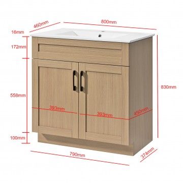 Lorena WC cabinet with washbasin Lorena WC cabinet with washbasin
