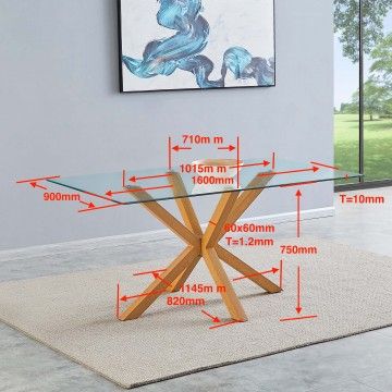 Mesa Retangular Biarritz