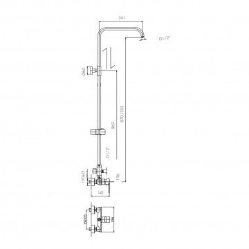 Ensemble de douche Iron Ensemble de douche Iron