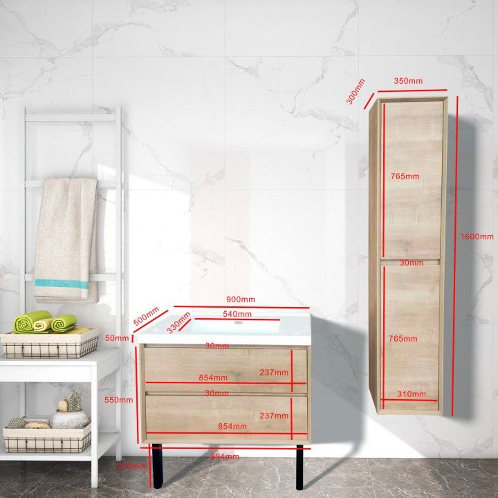 Meuble WC Plus avec lavabo Meuble WC Plus avec lavabo
