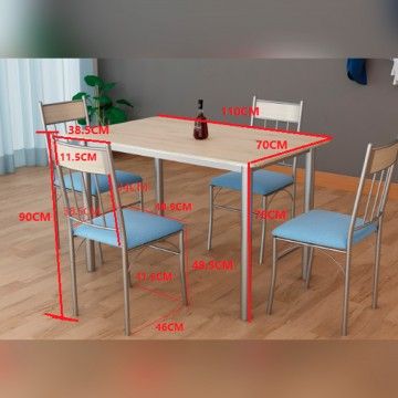 Mesa Cádiz con 4 sillas Mesa Cádiz con 4 sillas