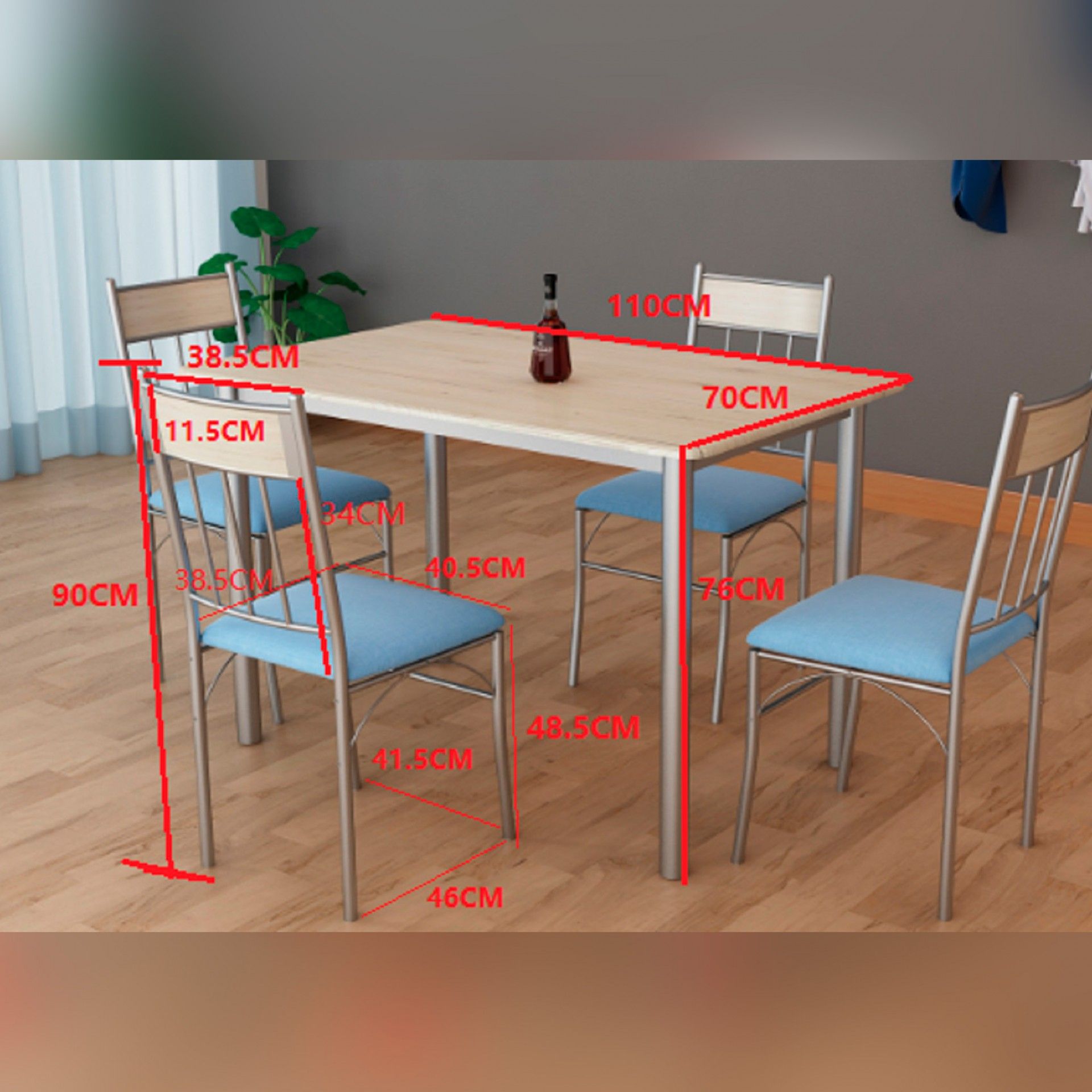 Cádiz table with 4 chairs