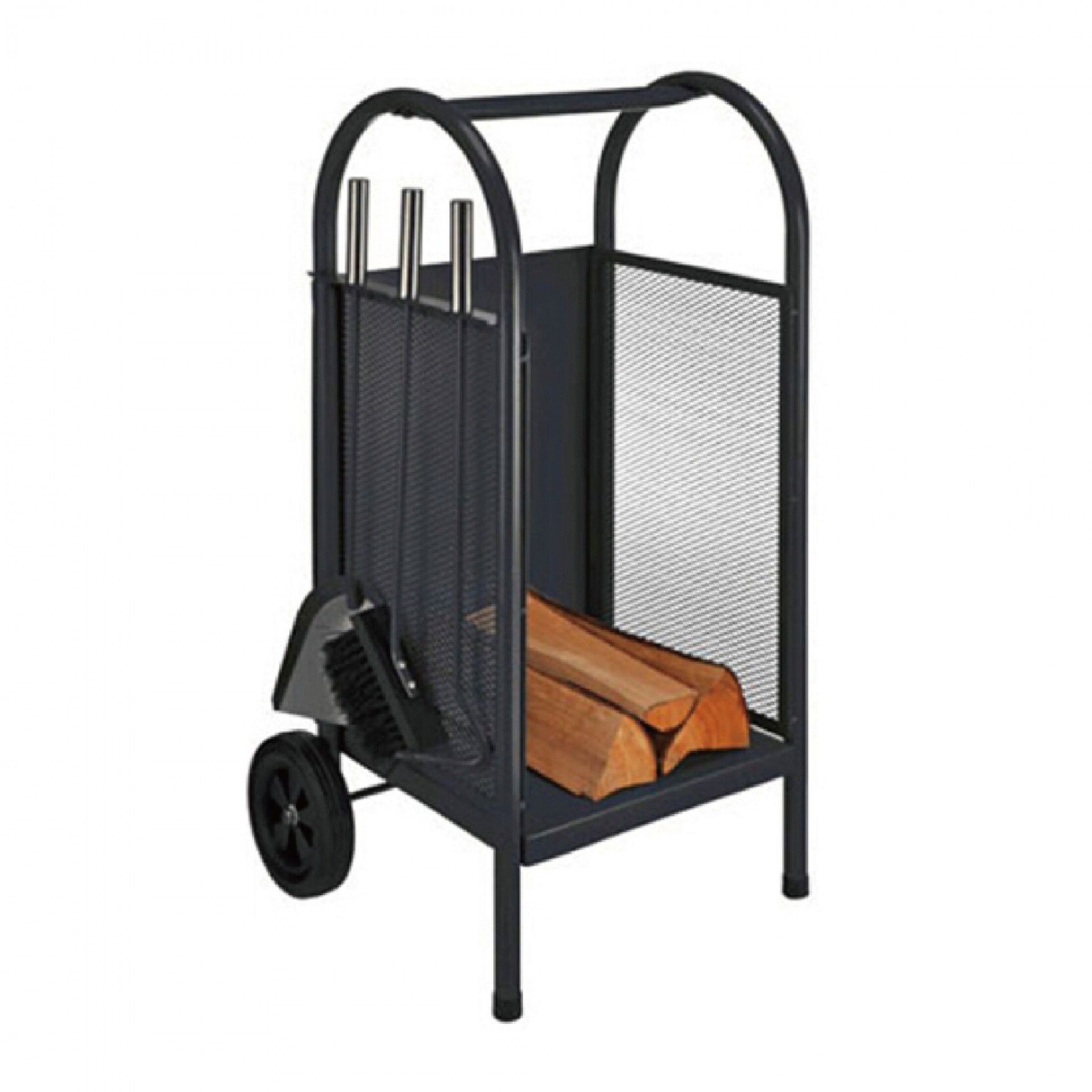 Suporte para Lenha Lux com Acessórios