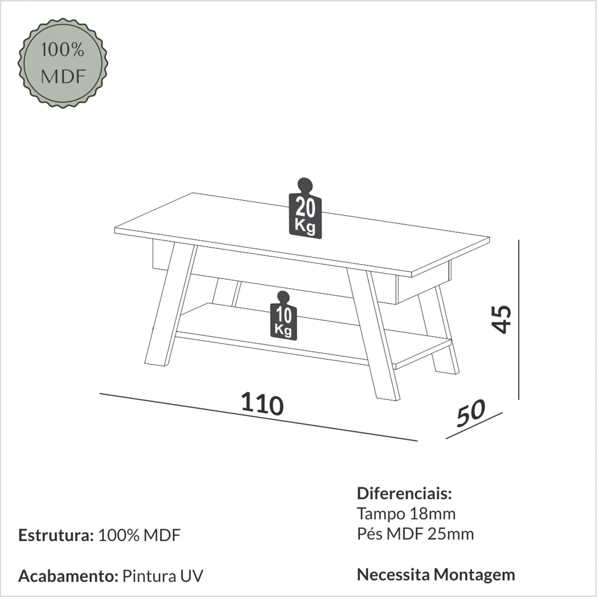 Mesa de Centro Verona