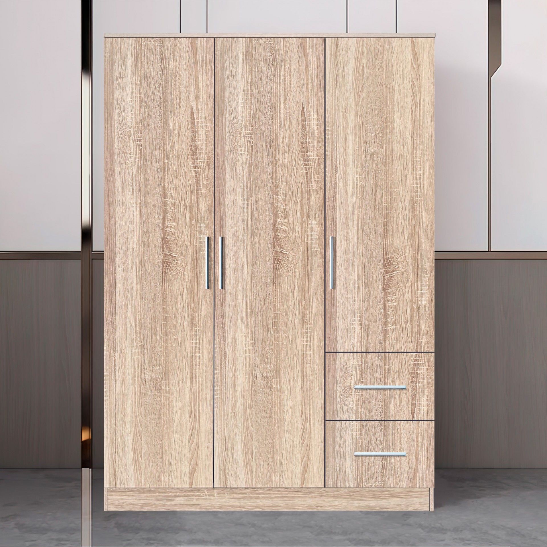 Roupeiro Space (3 Portas + 2 Gavetas)