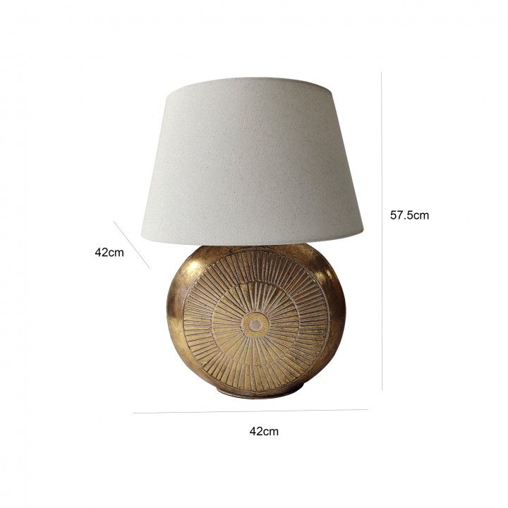 Candeeiro de Mesa Valentine Antique Ouro