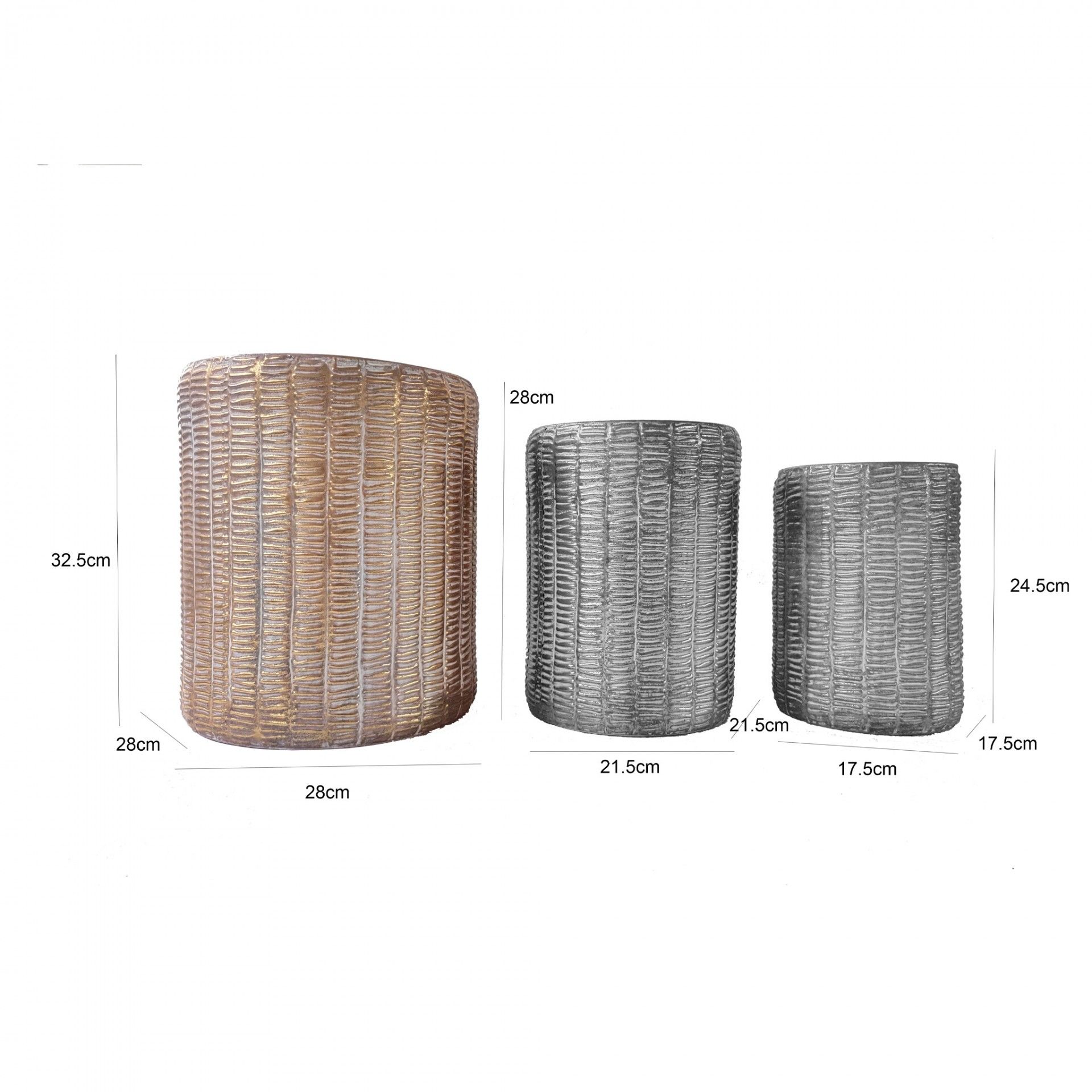 Vaso Metal Pauline Antique