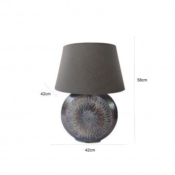 Candeeiro de Mesa Valentine Antique Natural Candeeiro de Mesa Valentine Antique Natural