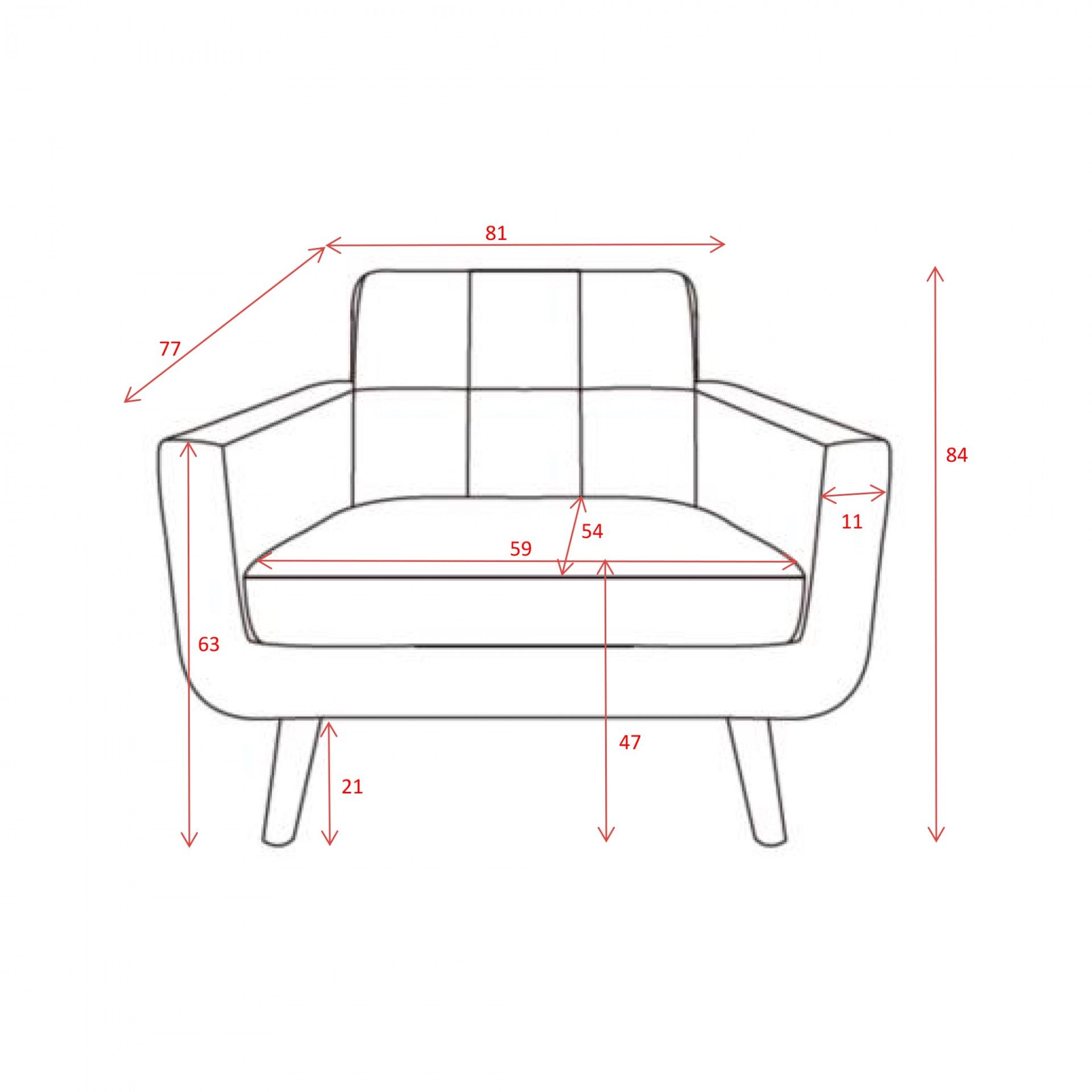 Sofá 1 Lugar Solvang