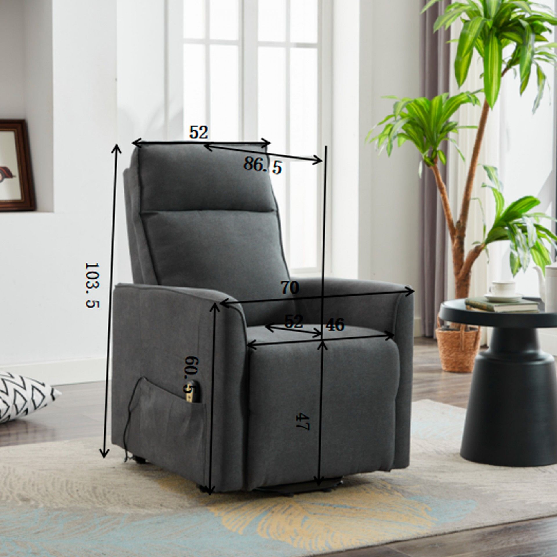 Sofá Relax Elétrico Frisco 1 Lugar