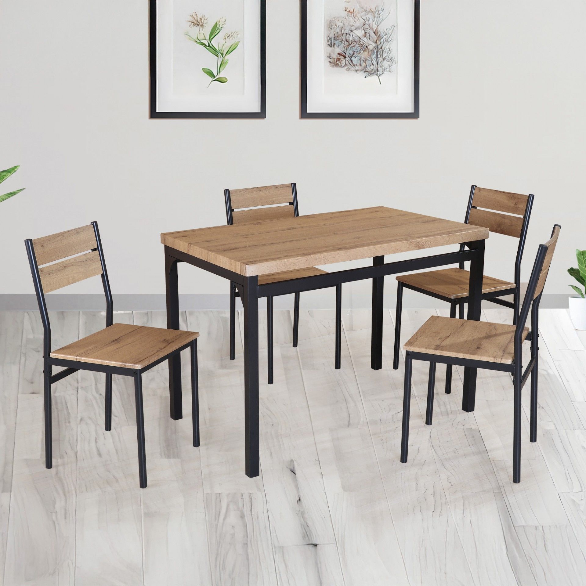 Malaga Table with 4 Chairs