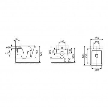 Sanita Suspensa Monza com Tampo Soft Close