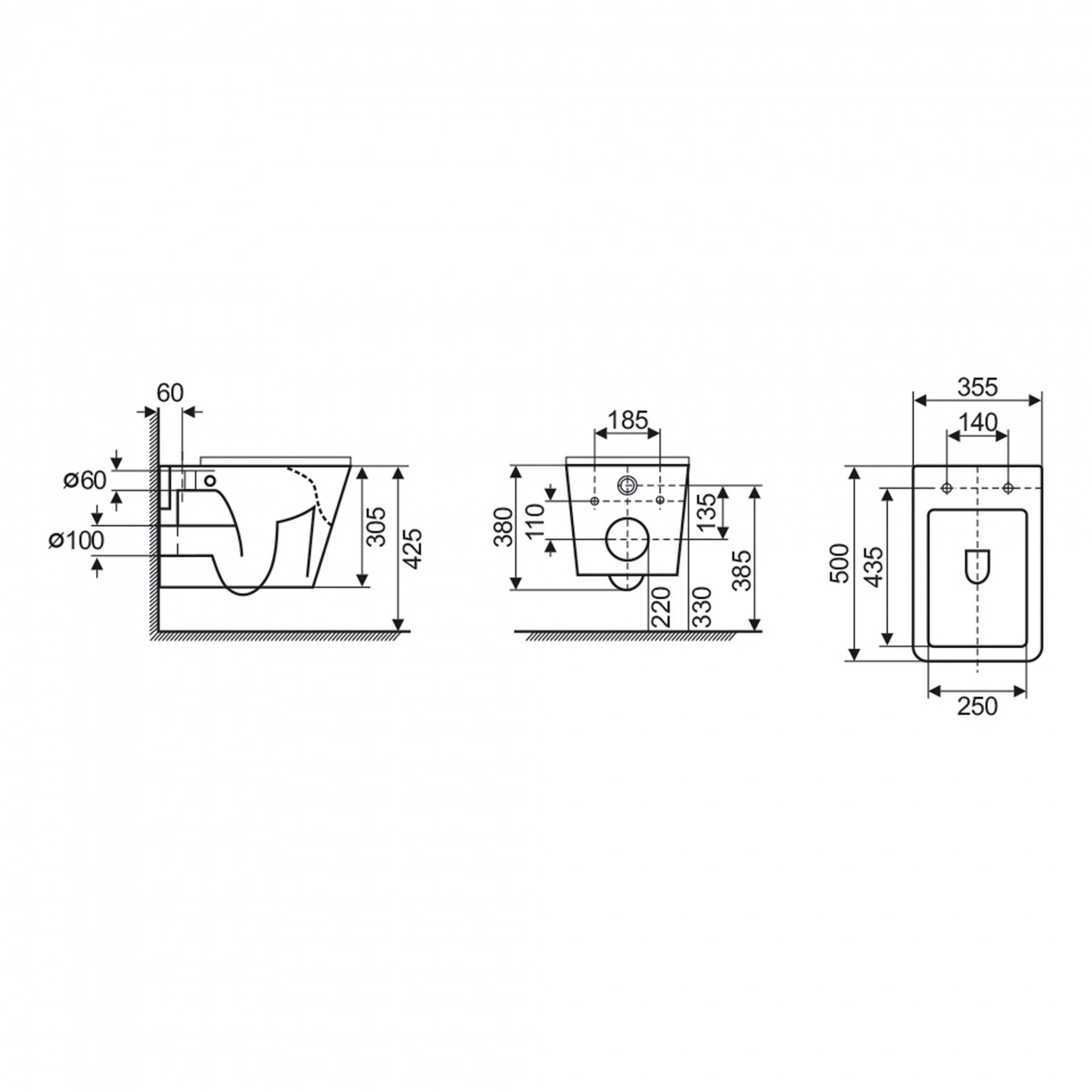 Sanita Suspensa Monza com Tampo Soft Close