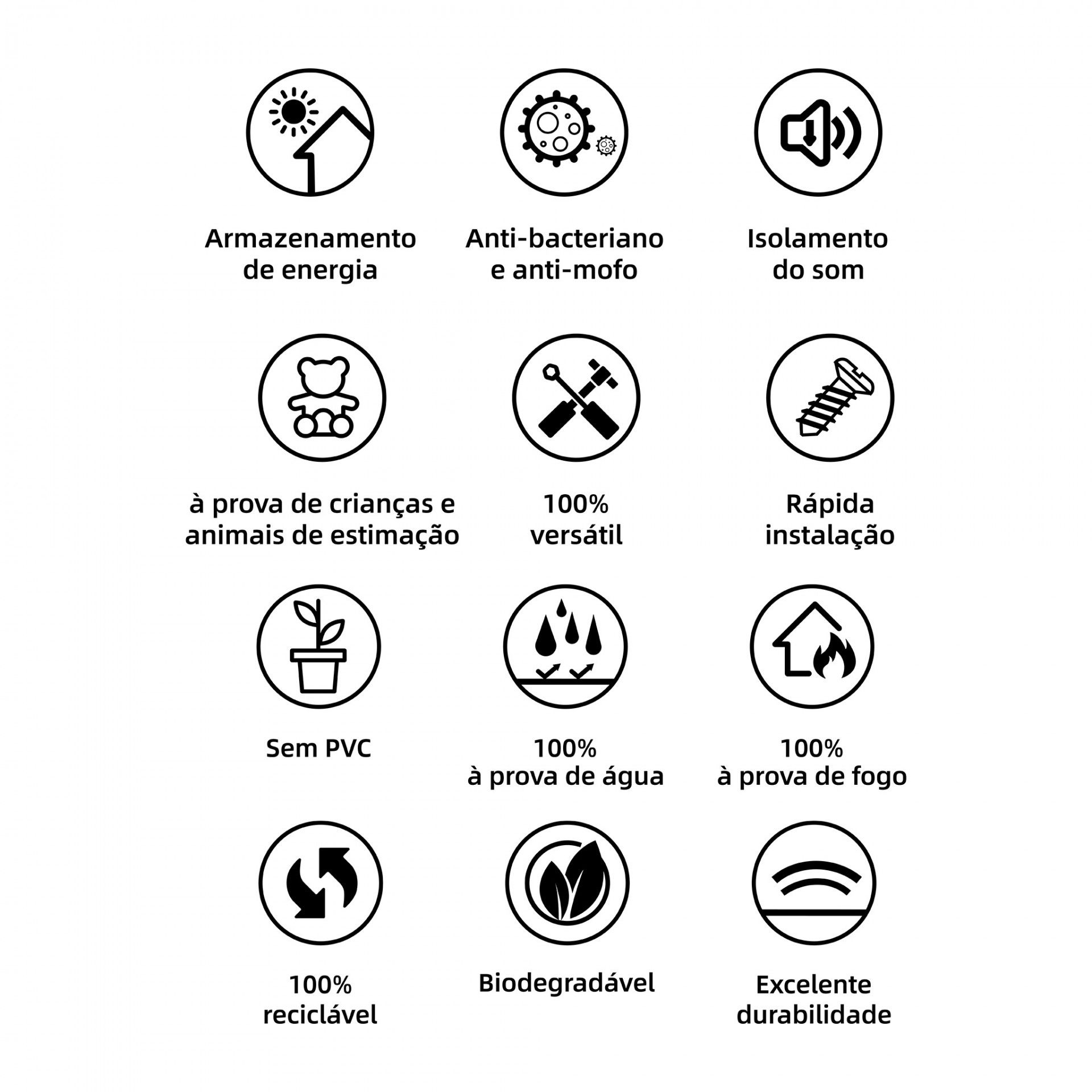 Pavimento Mineral à Prova de Água 1215x195x8mm