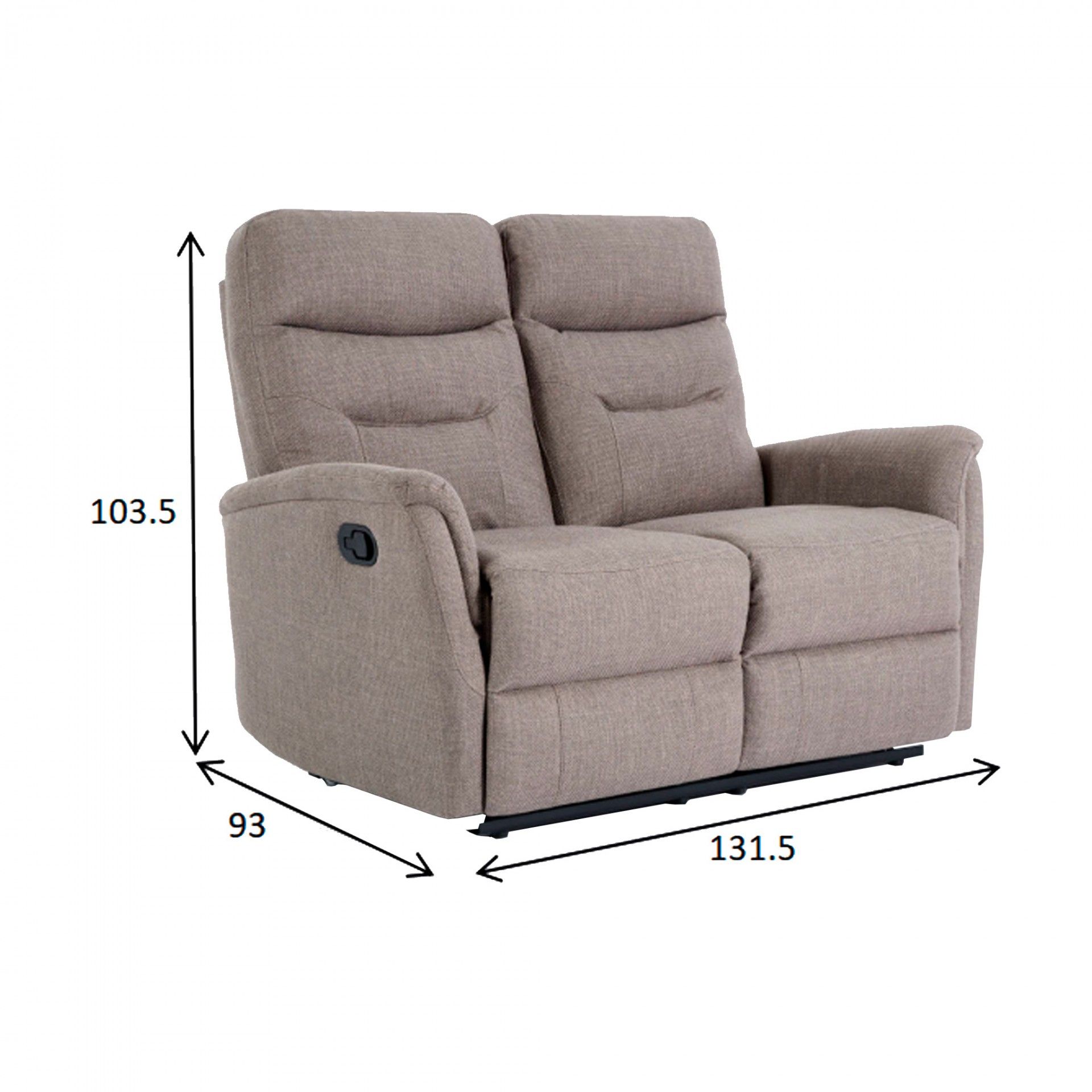 Sofá Relax Bufallo 2 Lugares