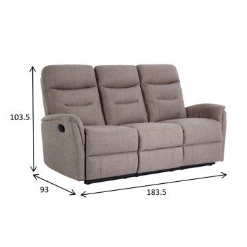 Sofá Relax Bufallo 3 Lugares Sofá Relax Bufallo 3 Lugares