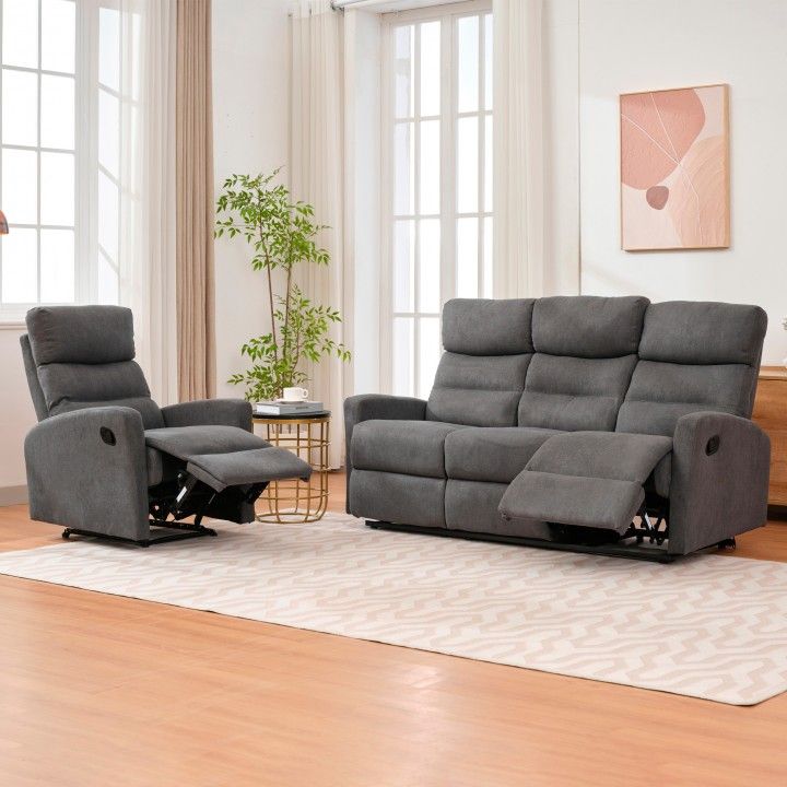 Sofá Relax Glendale 3 Lugares Sofá Relax Glendale 3 Lugares