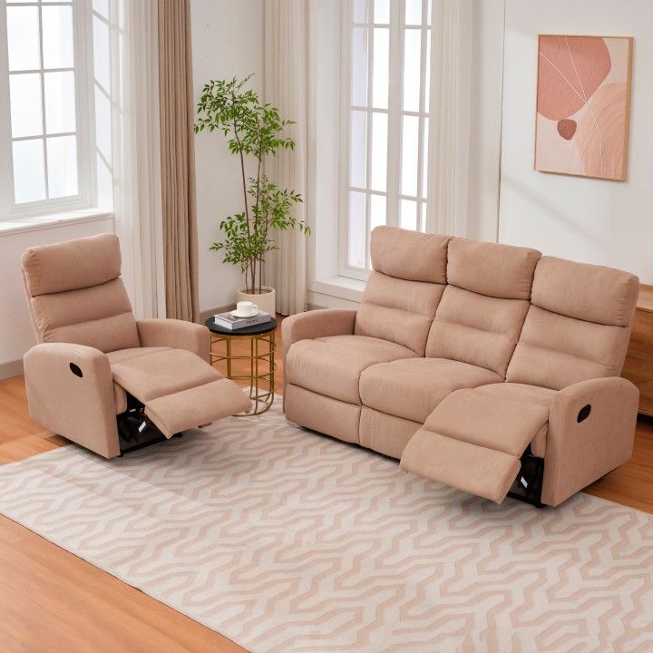Sofá Relax Glendale 3 Lugares Sofá Relax Glendale 3 Lugares