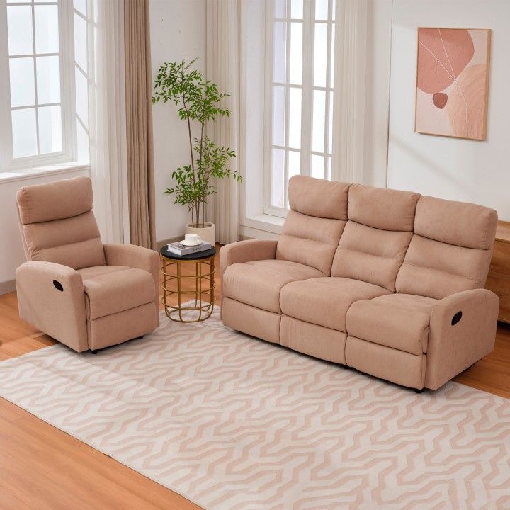 Sofá Relax Glendale 3 Lugares Sofá Relax Glendale 3 Lugares