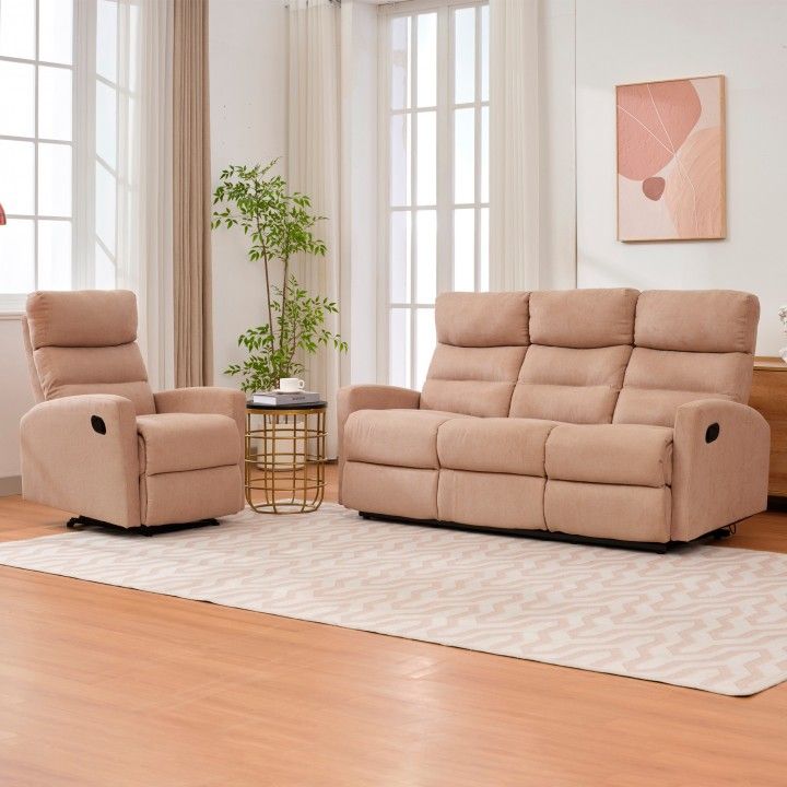 Sofá Relax Glendale 3 Lugares Sofá Relax Glendale 3 Lugares