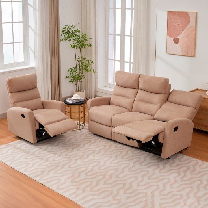 Sofá Relax Glendale 3 Lugares Sofá Relax Glendale 3 Lugares