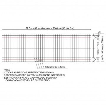 Painel de Rede Metálico Streightex Painel de Rede Metálico Streightex