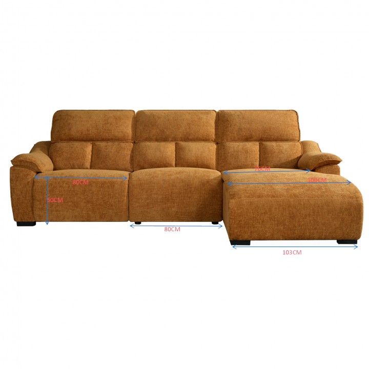 Chaise Longue Minnesota com Relax Esquerda Chaise Longue Minnesota com Relax Esquerda