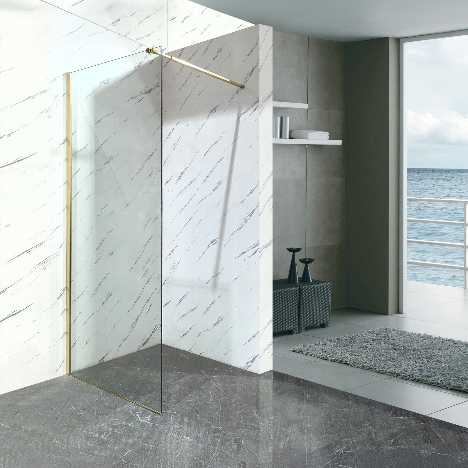 Painel de Duche Gold Screen