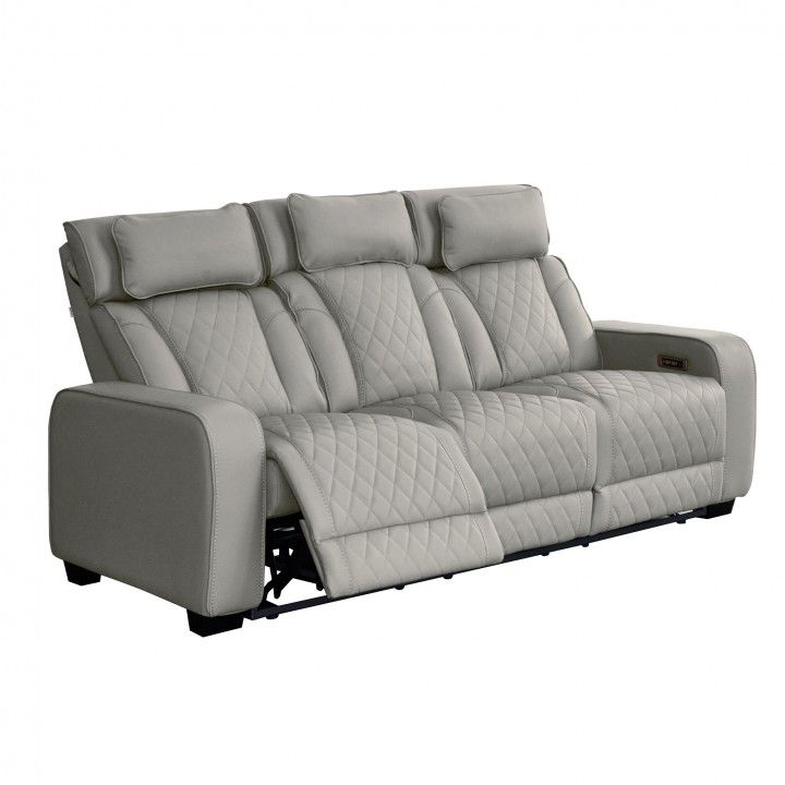 Sofá 3 Lugares Utah com 2 Relax Elétricos Sofá 3 Lugares Utah com 2 Relax Elétricos