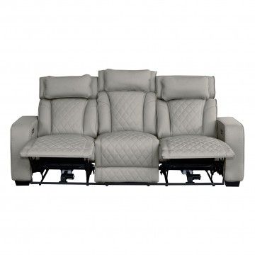 Sofá 3 Lugares Utah com 2 Relax Elétricos Sofá 3 Lugares Utah com 2 Relax Elétricos
